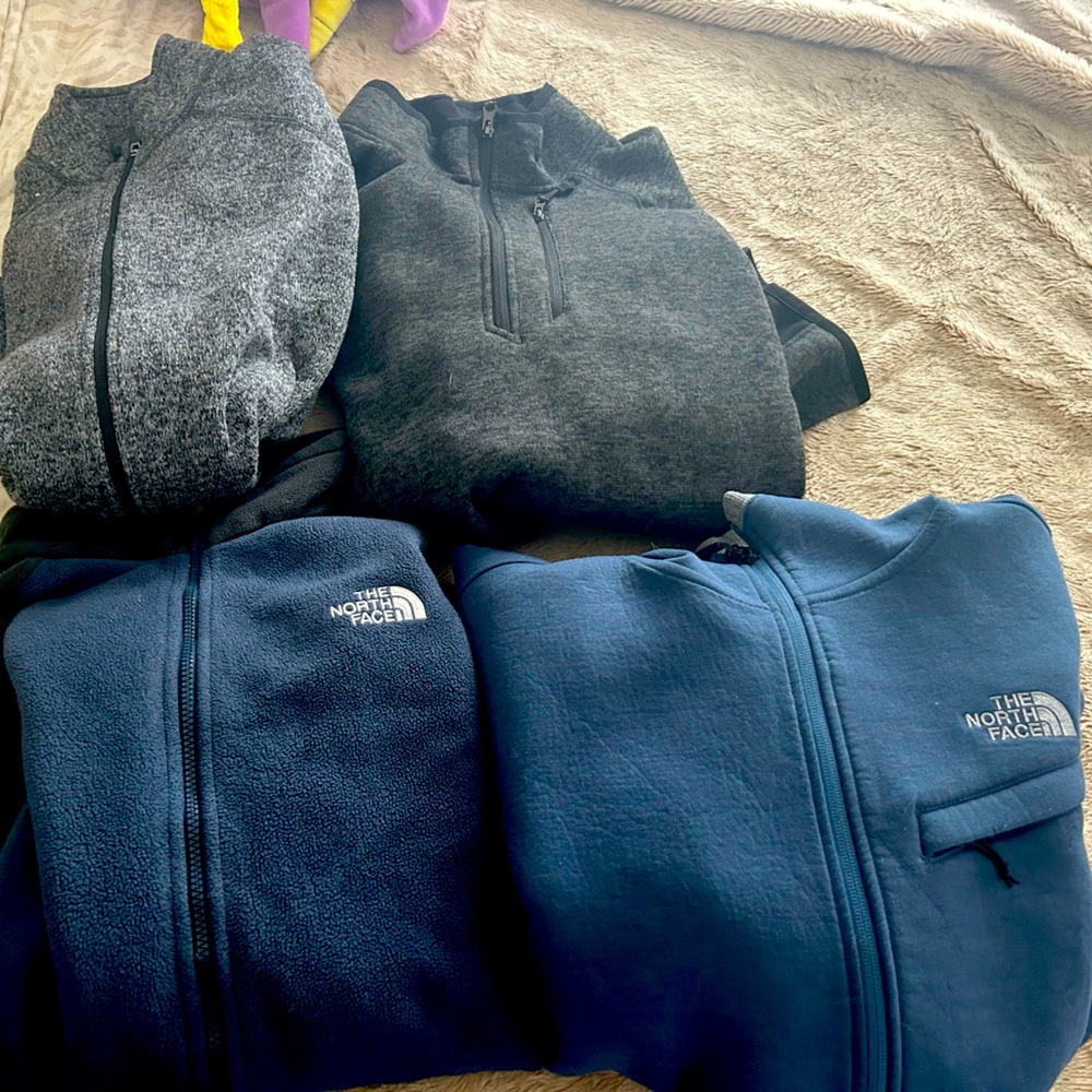 Xl north face and Eddie bauer fleeces